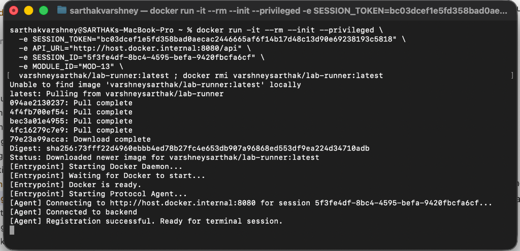 Terminal Execution